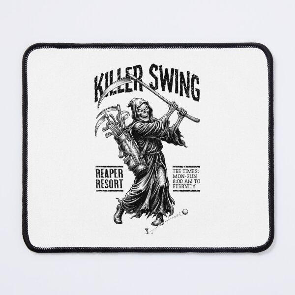Item preview, Golf Halloween Grim Reaper Skeleton Golfer Killer Swing designed and sold by GrandeDuc.
