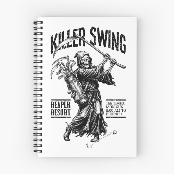 Item preview, Golf Halloween Grim Reaper Skeleton Golfer Killer Swing designed and sold by GrandeDuc.