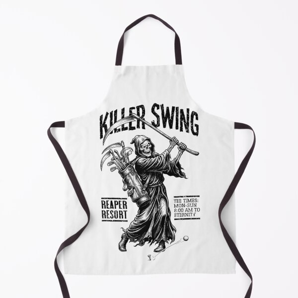 Item preview, Golf Halloween Grim Reaper Skeleton Golfer Killer Swing designed and sold by GrandeDuc.