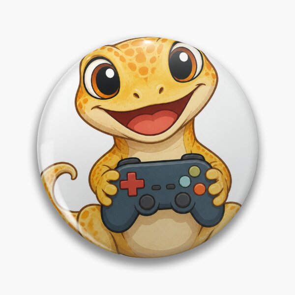 Item preview, Happy Gaming Gecko designed and sold by LuckyStore4.