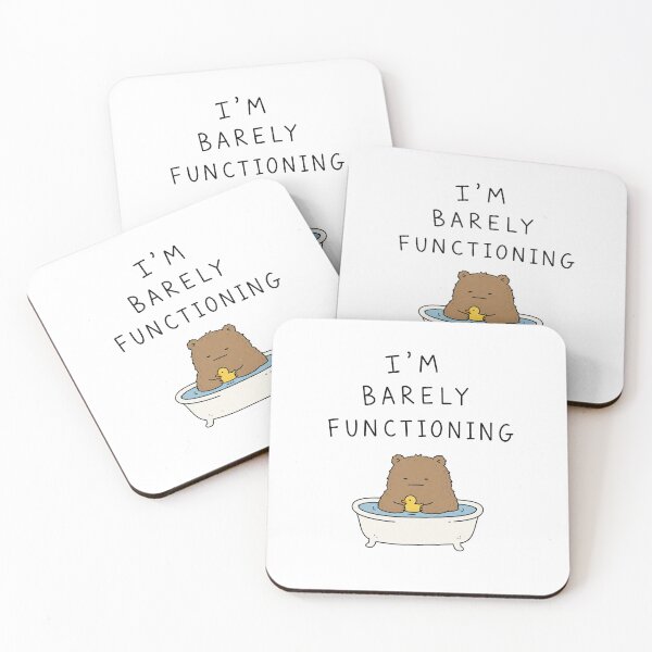 Item preview, Barely Functioning Funny Bear designed and sold by MonkiFlipp.