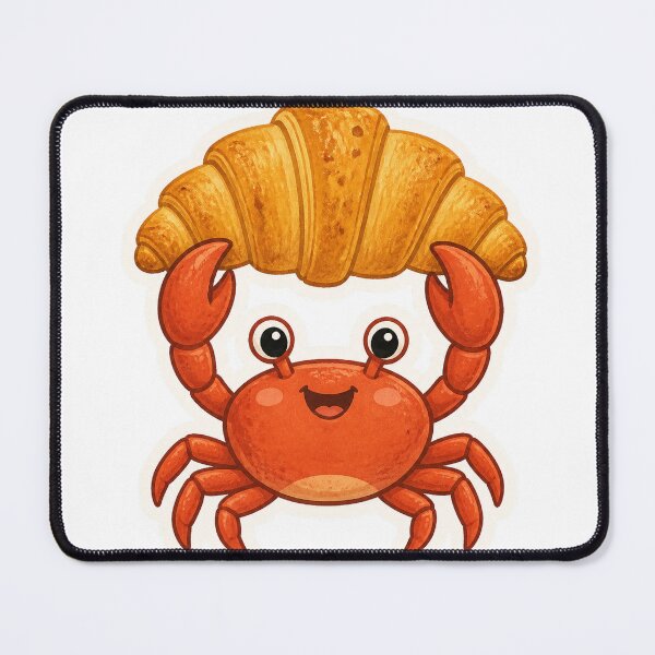 Item preview, Croissant Carrying Crab designed and sold by LuckyStore4.