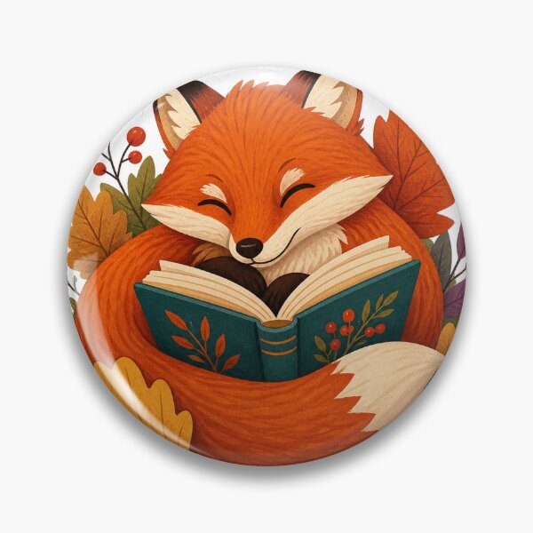 Item preview, Cozy Autumn Reading Fox designed and sold by LuckyStore4.