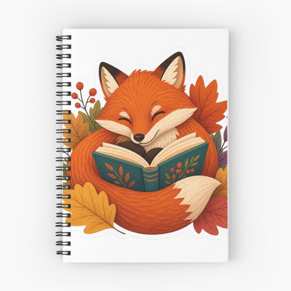 Item preview, Cozy Autumn Reading Fox designed and sold by LuckyStore4.