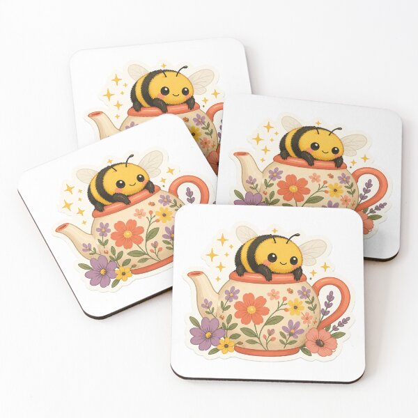 Item preview, Bumblebee Floral Teapot designed and sold by LuckyStore4.
