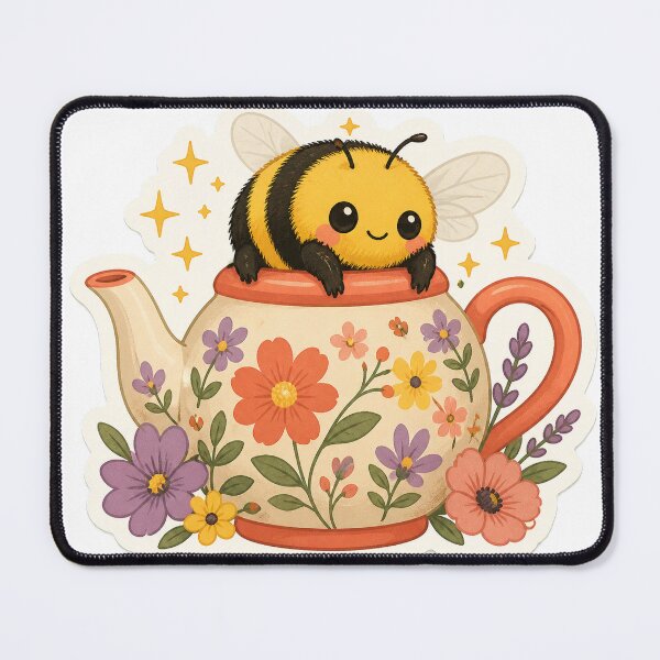 Item preview, Bumblebee Floral Teapot designed and sold by LuckyStore4.