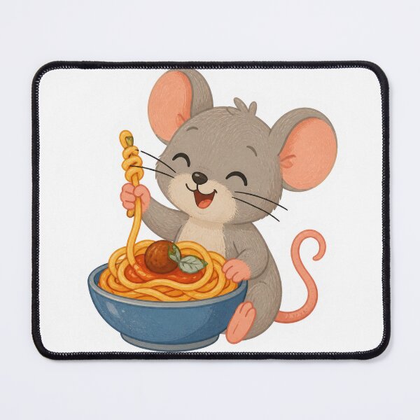 Item preview, Happy Pasta Mouse designed and sold by LuckyStore4.