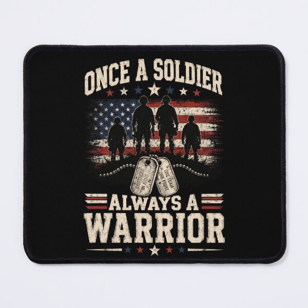 Item preview, Once A Soldier Always A Warrior Veteran Flag designed and sold by markymaarty.
