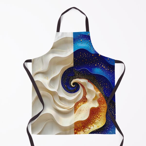 Item preview, Abstract Waves in White and Blue designed and sold by Vicky Brago-Mitchell®.