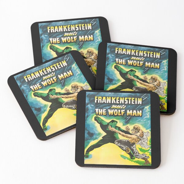 Item preview, Green Monster Fighting Werewolf In Graveyard Action Scene designed and sold by LABIBK.