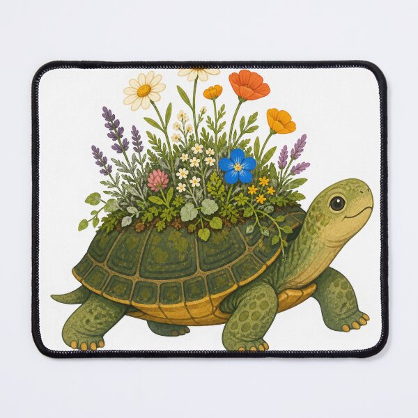 Item preview, Wildflower Garden Turtle designed and sold by LuckyStore4.