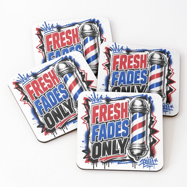 Item preview, Fresh Fades Only Graffiti Barber Pole Streetwear Art designed and sold by Barber MD Culture.
