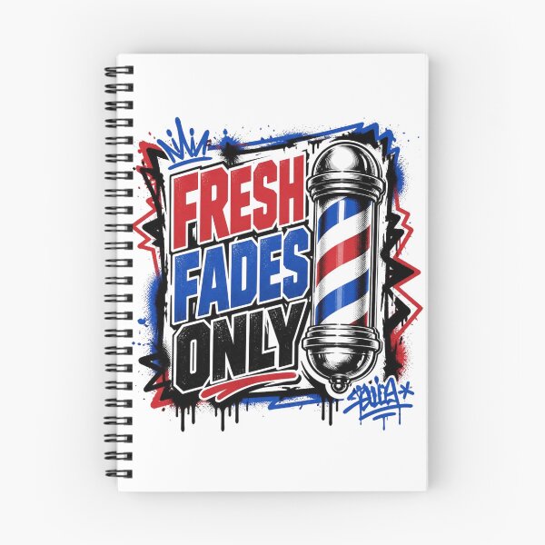 Item preview, Fresh Fades Only Graffiti Barber Pole Streetwear Art designed and sold by Barber MD Culture.