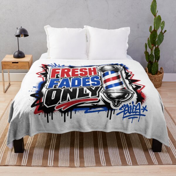Item preview, Fresh Fades Only Graffiti Barber Pole Streetwear Art designed and sold by Barber MD Culture.