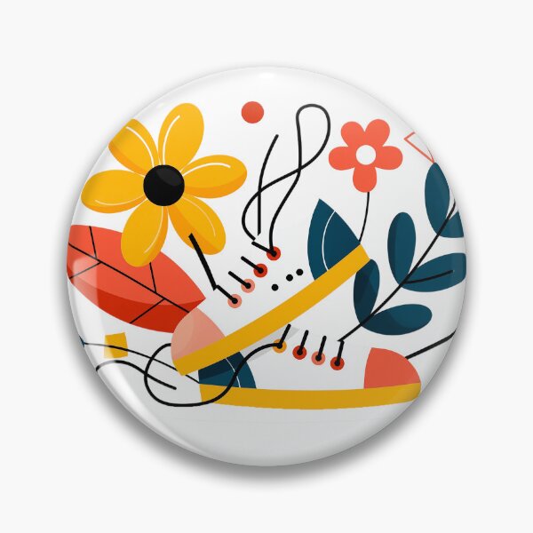 Item preview, sneakers with leaves and flowers designed and sold by TanyaLovus.
