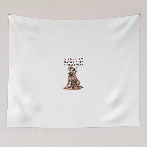Item preview, Gentle Giant Trapped In A Panic Great Dane Art designed and sold by SarcasmAndSpite.