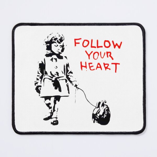 Item preview, Banksy Follow Your Heartpng ⭐⭐⭐⭐⭐ designed and sold by PotatoCutie.