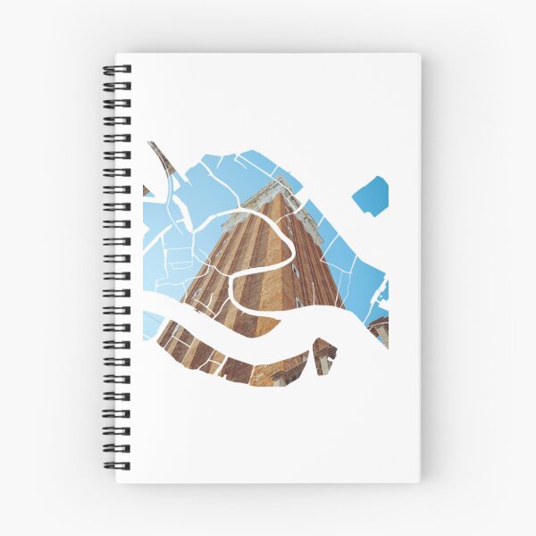 Item preview, Venice Map St Marks Campanile Bell Tower Architecture Silhouette designed and sold by Maroan93.