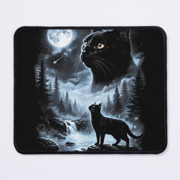 Item preview, Black Cat Howling at Moon 90's Retro designed and sold by thesameperson45.
