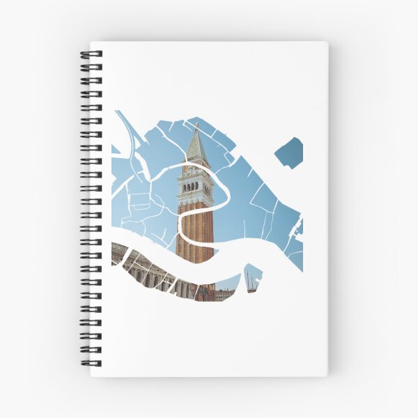 Item preview, Venice Map St Marks Campanile Bell Tower Architecture Silhouette V2 designed and sold by Maroan93.
