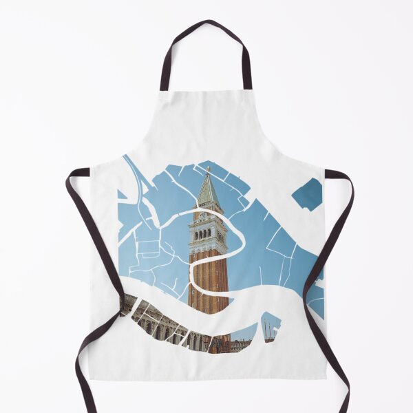 Item preview, Venice Map St Marks Campanile Bell Tower Architecture Silhouette V2 designed and sold by Maroan93.