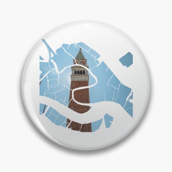 Item preview, Venice Map St Marks Campanile Bell Tower Architecture Silhouette V3 designed and sold by Maroan93.