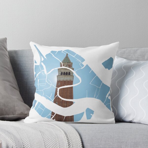 Item preview, Venice Map St Marks Campanile Bell Tower Architecture Silhouette V3 designed and sold by Maroan93.