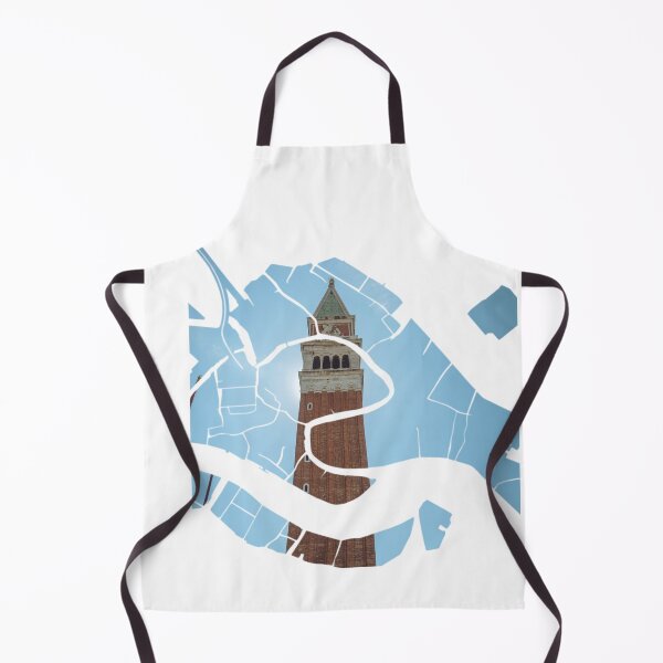 Item preview, Venice Map St Marks Campanile Bell Tower Architecture Silhouette V3 designed and sold by Maroan93.