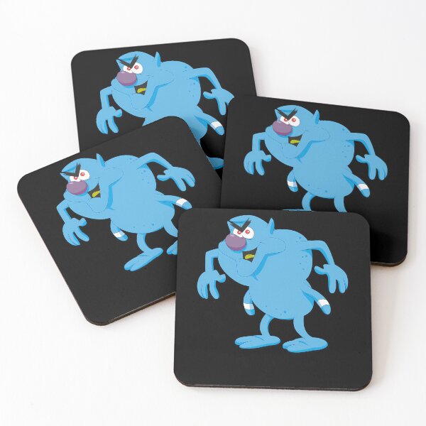 Item preview, Blue Muscular Cartoon Villain Character Standing designed and sold by LABIBK.