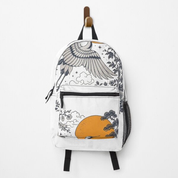 Item preview, Japanese Crane Retro Red Sun designed and sold by roartusa.