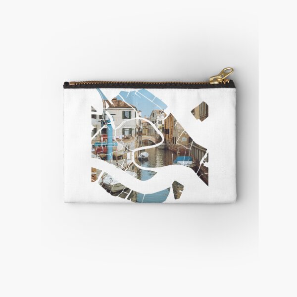 Item preview, Venice Map Canal Small Bridge Boats Architecture Silhouette designed and sold by Maroan93.