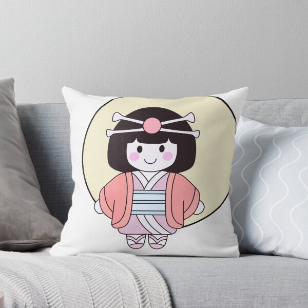 Item preview, Cute Japanese Kokeshi Doll Flat Vector designed and sold by Porpor Artwork.