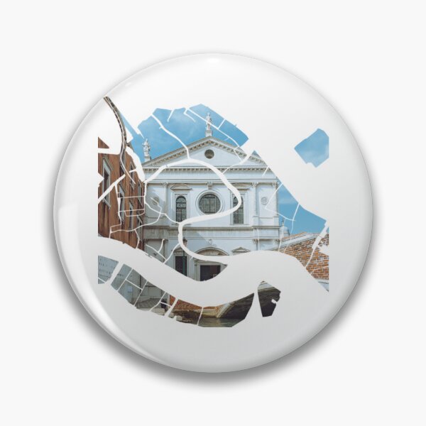 Item preview, Venice Map San Trovaso Church Facade Canal Silhouette designed and sold by Maroan93.
