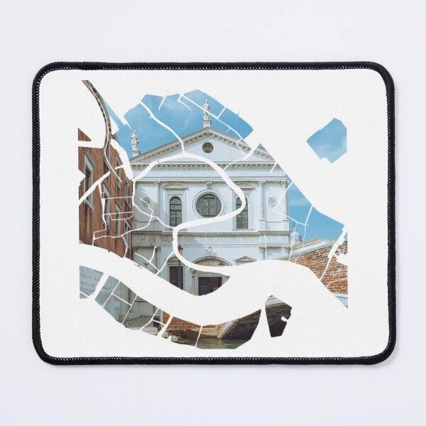 Item preview, Venice Map San Trovaso Church Facade Canal Silhouette designed and sold by Maroan93.