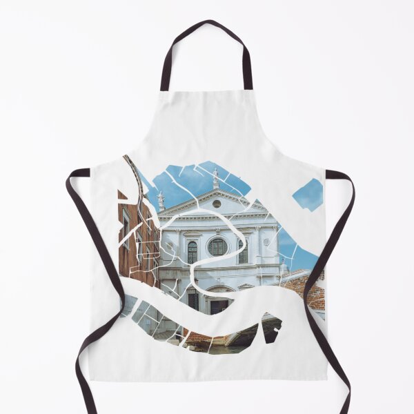 Item preview, Venice Map San Trovaso Church Facade Canal Silhouette designed and sold by Maroan93.