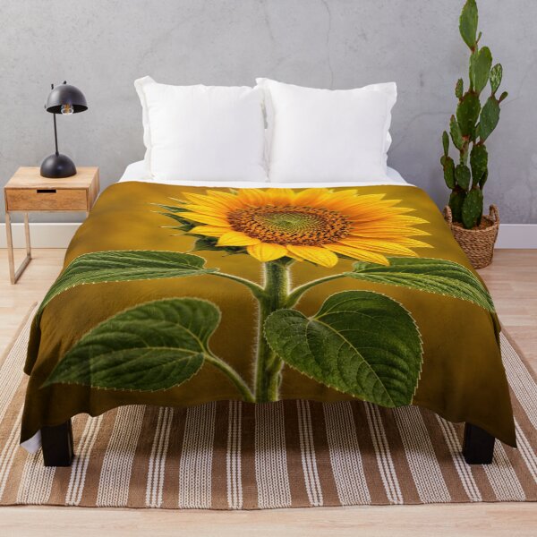Item preview, Golden Sunflower with Dew Drops and Rich Botanical Detail designed and sold by Wild Bloom Paws.