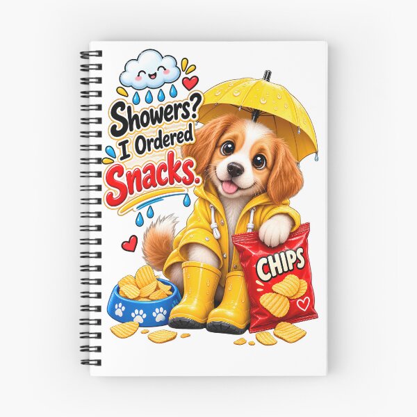 Item preview, Showers? I Ordered Snacks! – Cute Rainy Day Puppy designed and sold by HoMya.