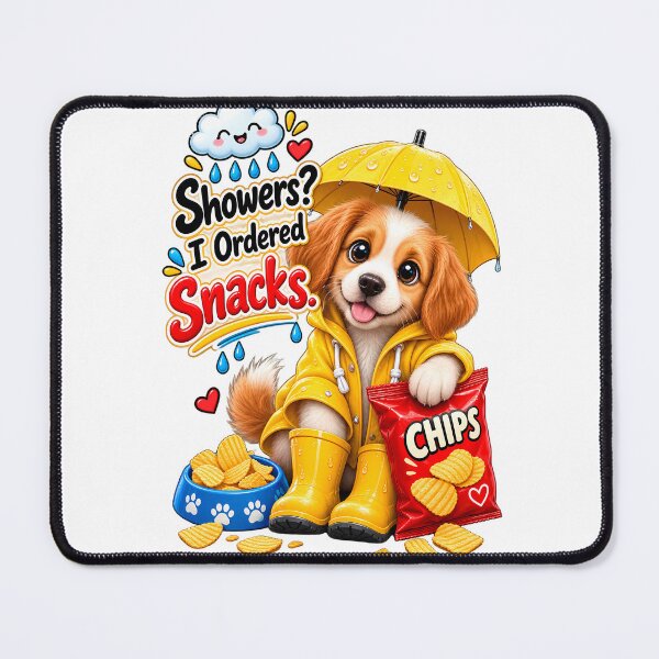 Item preview, Showers? I Ordered Snacks! – Cute Rainy Day Puppy designed and sold by HoMya.