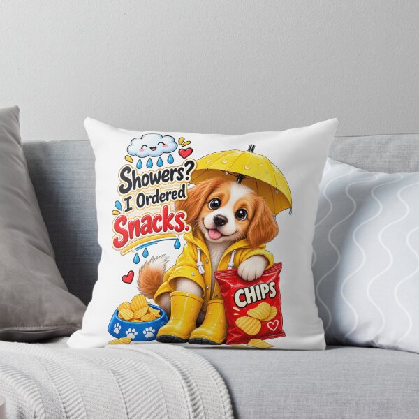 Item preview, Showers? I Ordered Snacks! – Cute Rainy Day Puppy designed and sold by HoMya.