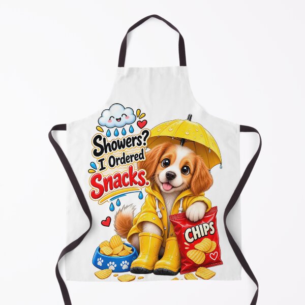 Item preview, Showers? I Ordered Snacks! – Cute Rainy Day Puppy designed and sold by HoMya.