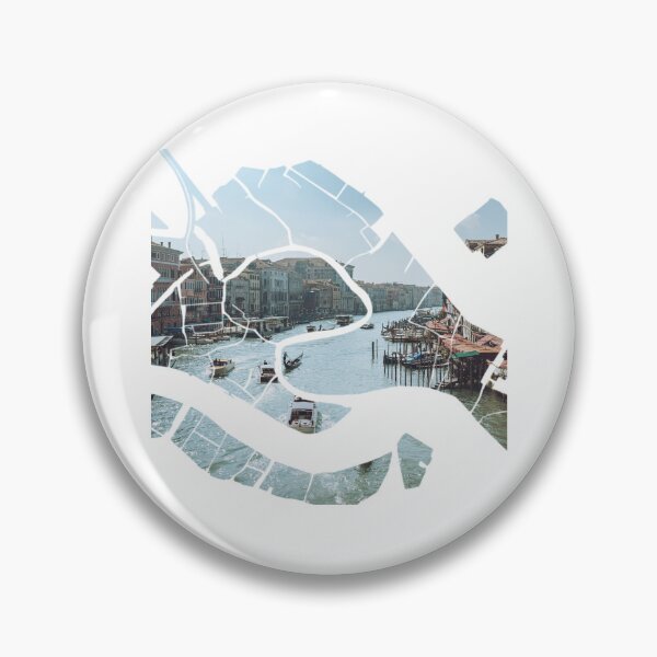 Item preview, Venice Map Grand Canal Boat Traffic Skyline Silhouette designed and sold by Maroan93.