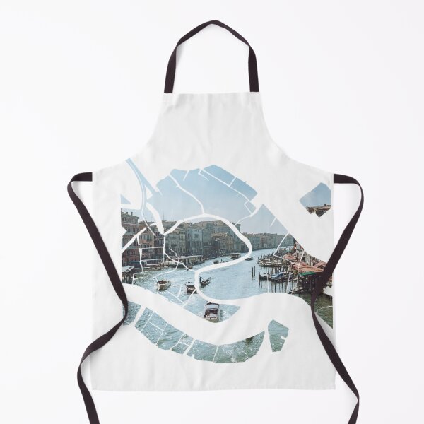 Item preview, Venice Map Grand Canal Boat Traffic Skyline Silhouette designed and sold by Maroan93.