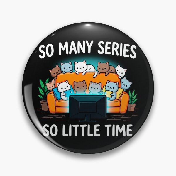 Item preview, So Many Series So Little Time - Kawaii Couch Cats designed and sold by TheSamuraiCat.