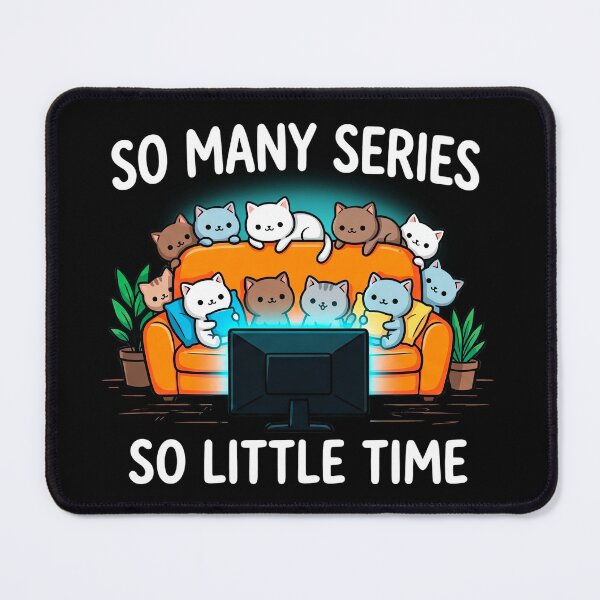 Item preview, So Many Series So Little Time - Kawaii Couch Cats designed and sold by TheSamuraiCat.