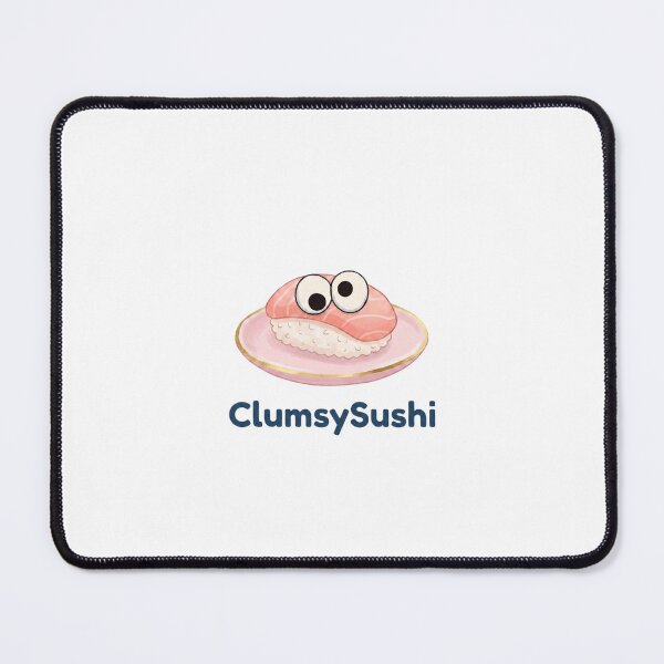 Item preview, Clumsy Sushi Funny Googly Eyes Cute Salmon Nigiri Cartoon designed and sold by ClumsyStudio.