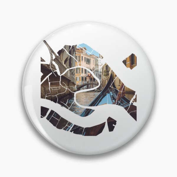 Item preview, Venice Map Gondola Prow Canal View Silhouette designed and sold by Maroan93.