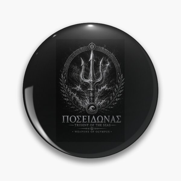 Item preview, Poseidon Trident of the Seas – Black & White Greek Mythology designed and sold by Ancient-Era.