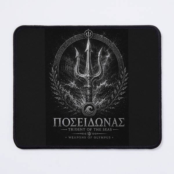 Item preview, Poseidon Trident of the Seas – Black & White Greek Mythology designed and sold by Ancient-Era.