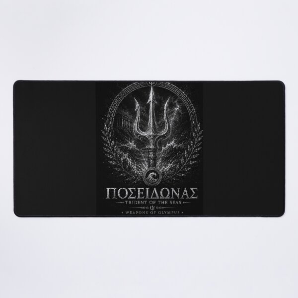 Item preview, Poseidon Trident of the Seas – Black & White Greek Mythology designed and sold by Ancient-Era.