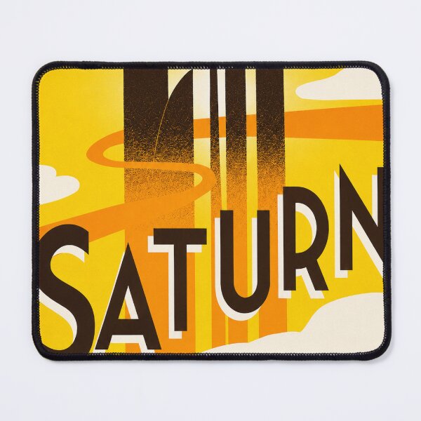 Item preview, Saturn Retro Futuristic Travel Poster designed and sold by NordenPosters.